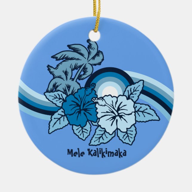 Ornamentos de vacaciones de Safari de Surf (Frente)