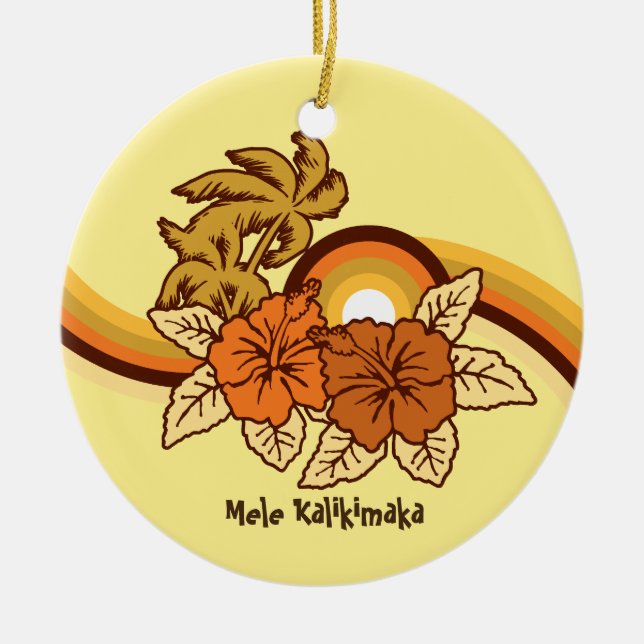 Ornamentos de vacaciones de Safari de Surf (Frente)