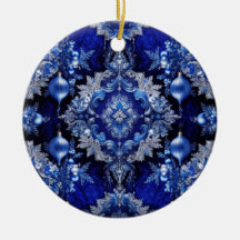 Ornamentos decorativos azules