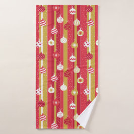 Ornamentos del árbol de navidad rojo amarillo