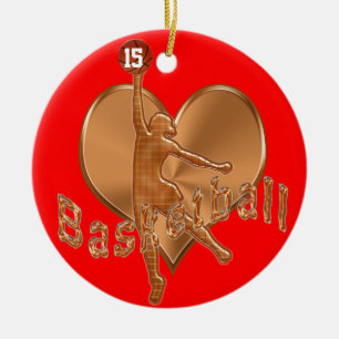 Ornamentos del baloncesto con su NÚMERO y NOMBRE