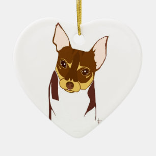 Ornamentos del ♡ de la chihuahua de Boho