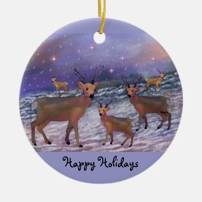 Ornamentos del día de fiesta de las nevadas del (Frente)