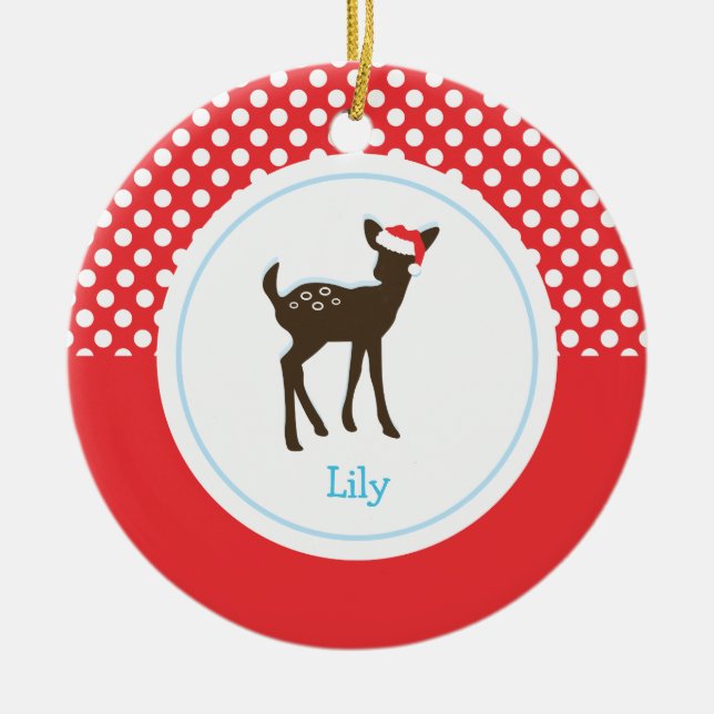 Ornamentos del día de fiesta de los ciervos el | (Frente)