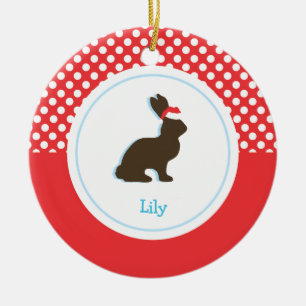 Ornamentos del día de fiesta del conejo el del