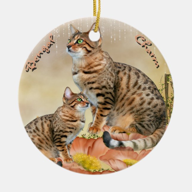Ornamentos del gato de Bengala (Frente)