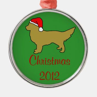 Ornamentos del golden retriever: Árbol de navidad