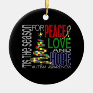 Ornamentos del navidad 1 del autismo