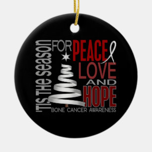 Ornamentos del navidad 1 del cáncer de hueso