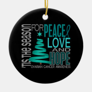 Ornamentos del navidad 1 del cáncer ovárico