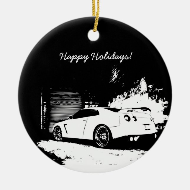 Ornamentos del navidad de GT-r del horizonte (Frente)