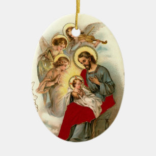 Ornamentos del navidad de Jesús y del niño