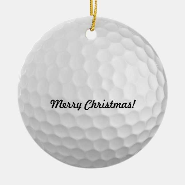 Ornamentos del navidad de la pelota de golf (Frente)