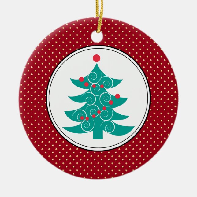 Ornamentos del navidad del árbol de navidad (Frente)