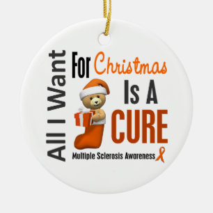 Ornamentos del navidad del ms de la esclerosis