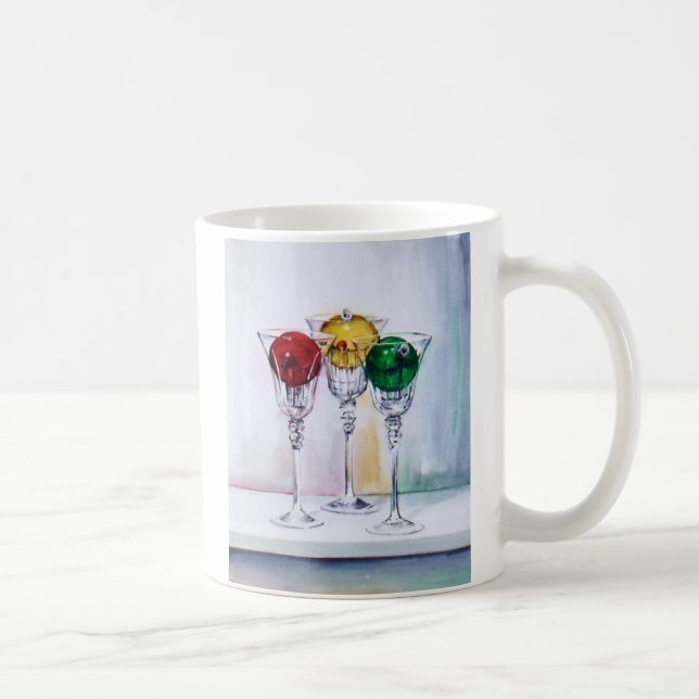 Ornamentos del navidad en taza de las copas de (Derecha)