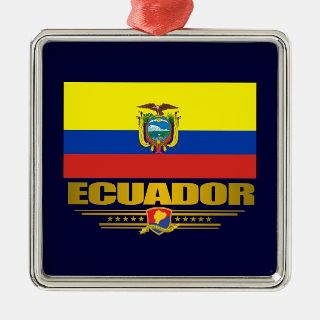 Ornamentos del "Orgullo del Ecuador" (Frente)