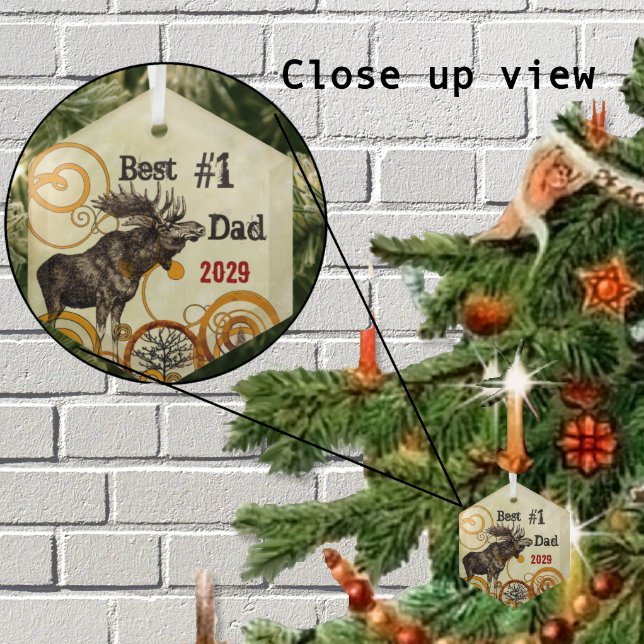 Ornamentos del Premio Mejor Padre Moose (Subido por el creador)