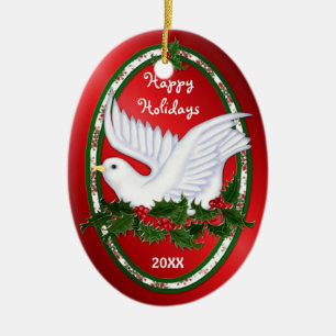 Ornamentos Dove y Holly