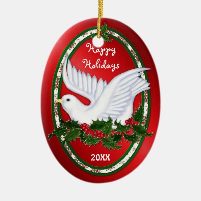 Ornamentos Dove y Holly (Frente)