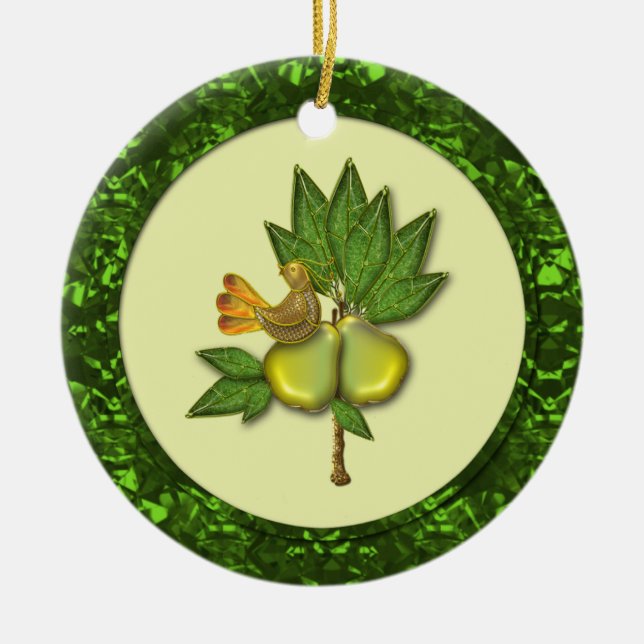 Ornamentos en un árbol de peras (Frente)