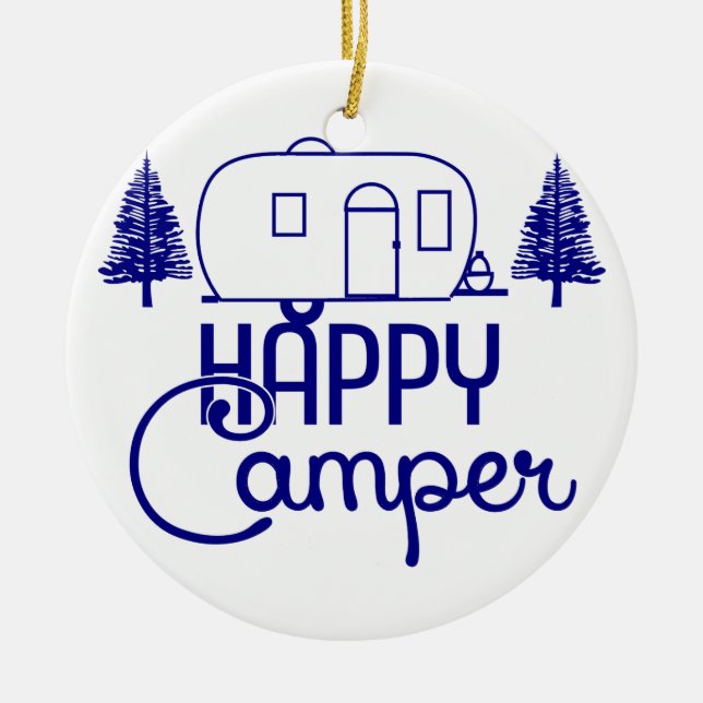 Ornamentos felices para el Camper (Frente)