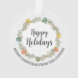 Ornamentos festivos de Wreath