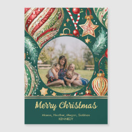 Ornamentos festivos Imán fotográfico