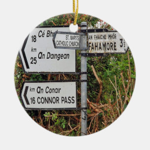 Ornamentos irlandeses del navidad de las señales