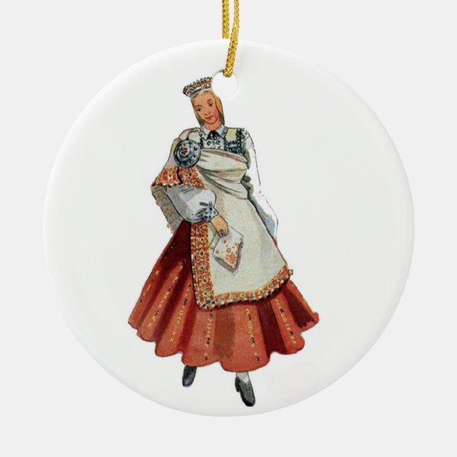 Ornamentos letones del traje (Frente)