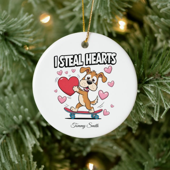 Ornamentos modernos de San Valentín para regalos d (Árbol)