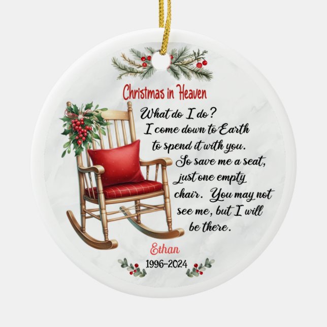 Ornamentos Navidades En El Cielo (Frente)