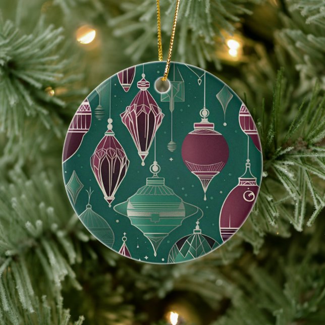 Ornamentos navideños Art Deco, ornamentos (Árbol)