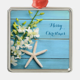 Ornamentos navideños con temática playera Starfish