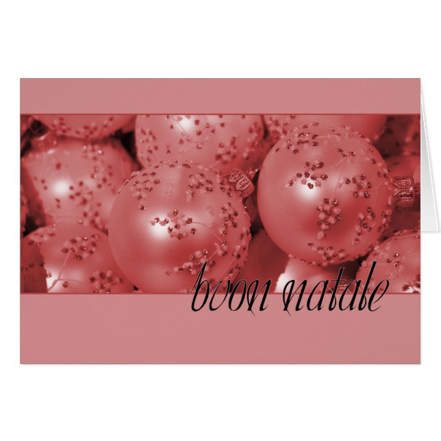 Ornamentos navideños de Buon Natale (Anverso (Horizontal))