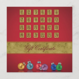 Ornamentos navideños de calendario anticipado