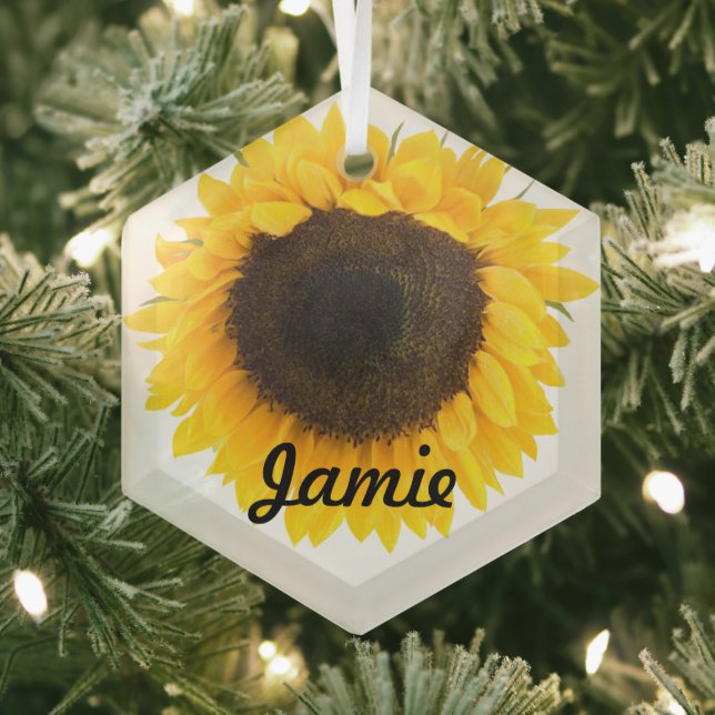 Ornamentos navideños de Mi Estrella del girasol (in situ)