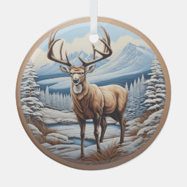 Ornamentos navideños de renos 3D