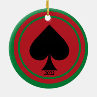 Ornamentos navideños de Spade Casino