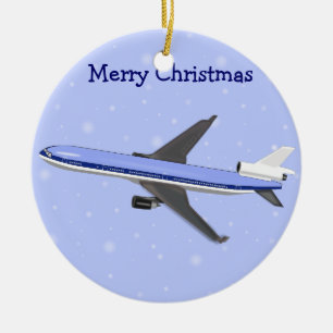 Ornamentos navideños del avión