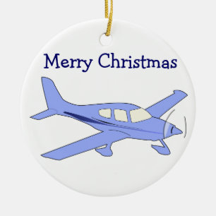 Ornamentos navideños del avión