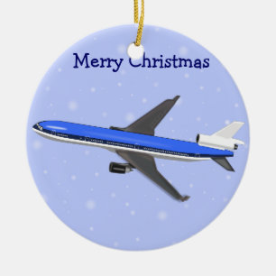 Ornamentos navideños del avión