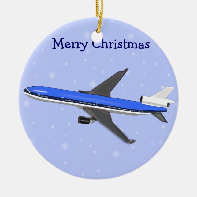 Ornamentos navideños del avión (Frente)