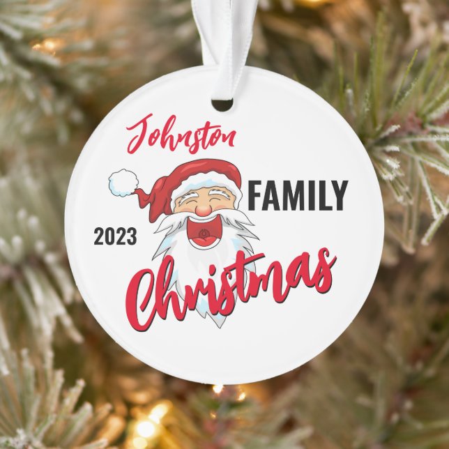 Ornamentos navideños familiares personalizados (Árbol)