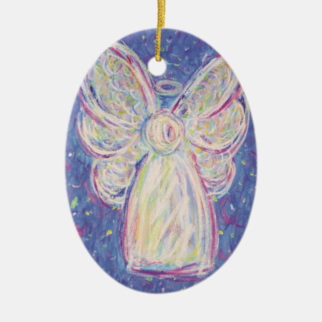 Ornamentos navideños Starry Night Angel Art (Frente)