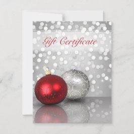 Ornamentos navideños sucios - Certificado de regal