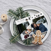 Ornamentos negros y Para Photo Feliz Navidad