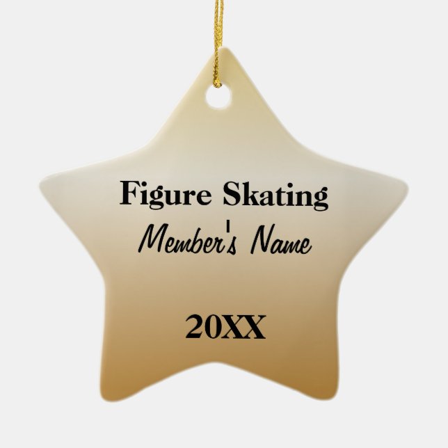 Ornamentos o premios de Black & Gold Sports Team (Frente)