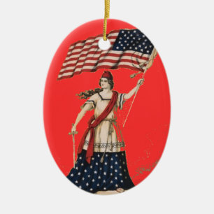 ORNAMENTOS PATRIÓTICOS - ARTE AMERICANO - ESPECIAL