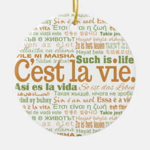 Ornamentos personalizados de C'est La Vie